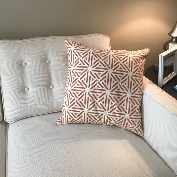 Other - Set of orange  and cream pillow covers